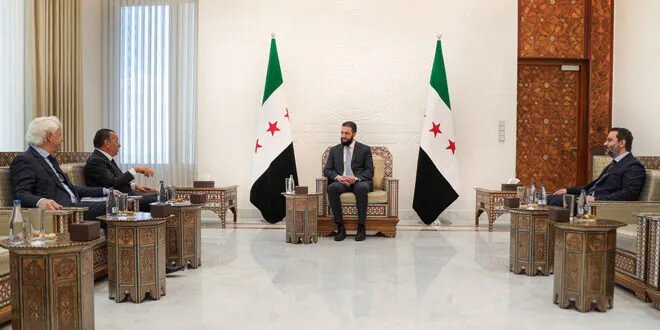 الرئيس الشرع يستقبل رئيس مجموعة GKSD القابضة للاستثمار لبحث مشاريع صحية