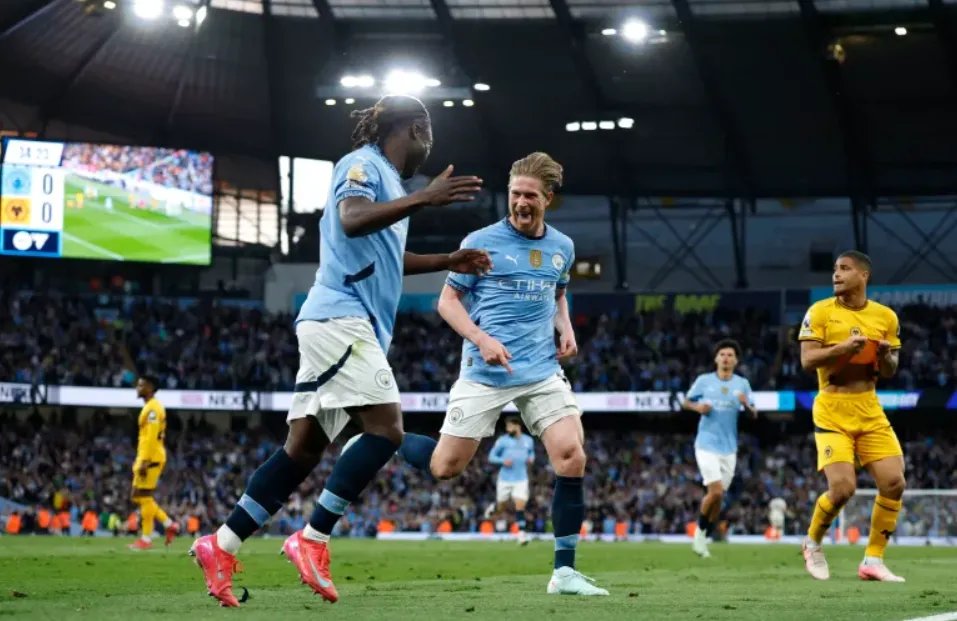 مانشستر سيتي يتغلب على وولفرهامبتون ويقتنص المركز الثالث مؤقتًا في الدوري الإنجليزي