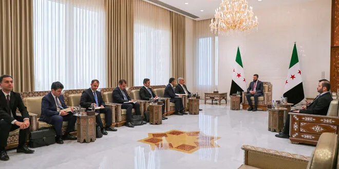 الرئيس الشرع يستقبل وفداً أذربيجانياً رفيع المستوى برئاسة نائب رئيس الوزراء في دمشق