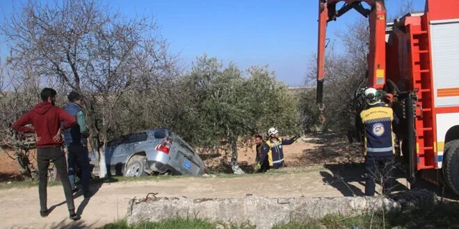 حصيلة مروعة: الدفاع المدني يستجيب لأكثر من 726 حادث سير في سوريا منذ بداية العام
