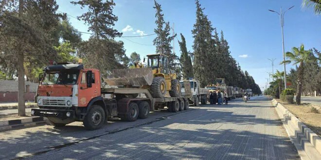 حملة مكثفة لإزالة آثار الحرب وإعادة الحياة إلى ريف حماة الشرقي