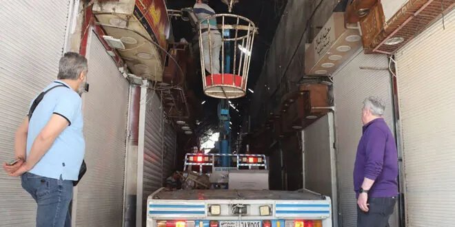 دمشق تحيي تاريخها: انطلاق أعمال صيانة شاملة في سوق الحرير الأثري