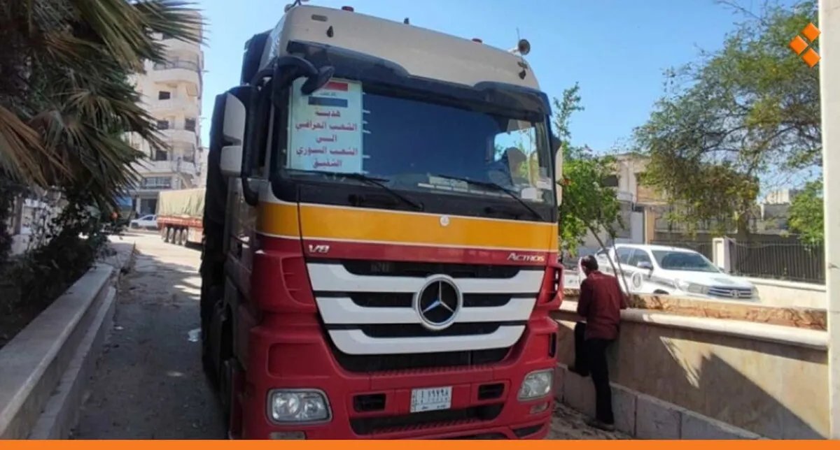 25 شاحنة قمح منحة عراقية تصل إدلب: دفعة جديدة لتعزيز الأمن الغذائي في سوريا