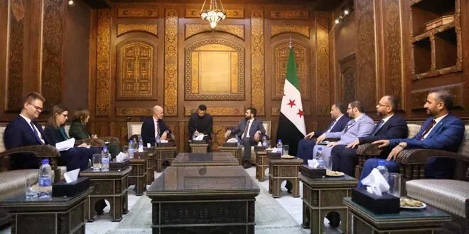 وزير الداخلية السوري يبحث مع مسؤولين سويديين آخر التطورات وسبل التعاون المشترك