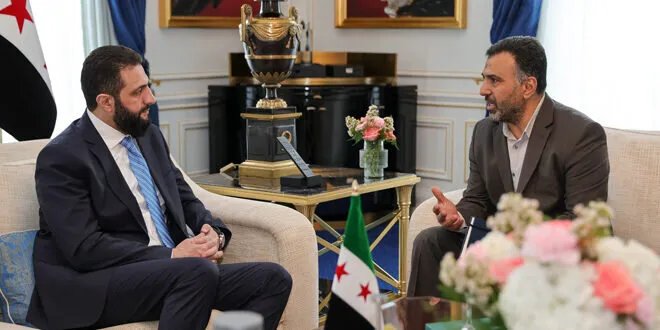 لقاء هام في باريس: الرئيس الشرع والوزير الشيباني يجتمعان بـ "قيصر"