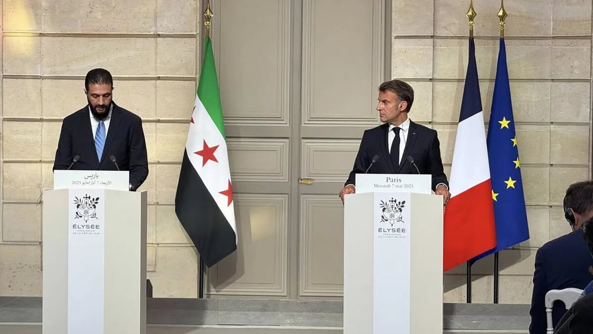 قمة الإليزيه: ماكرون يدعم رفع العقوبات عن سوريا والشرع يتعهد بشراكة فاعلة وإصلاحات