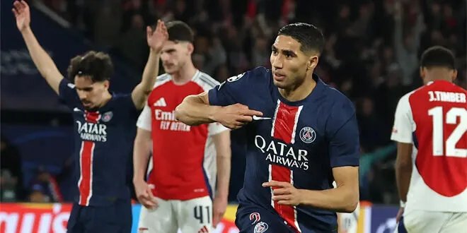 باريس سان جيرمان يطيح بآرسنال ويتأهل لمواجهة إنتر ميلان في نهائي دوري الأبطال