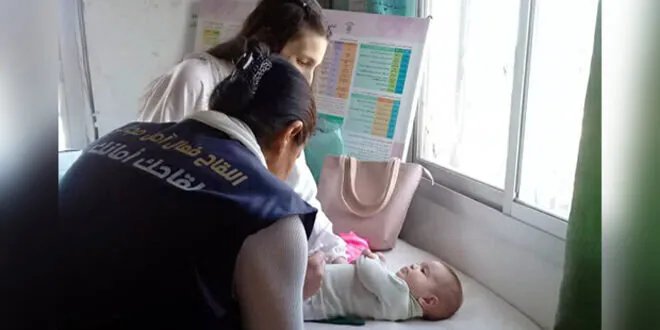 حملة ناجحة في السويداء: تطعيم أكثر من 22800 طفل لتعزيز المناعة