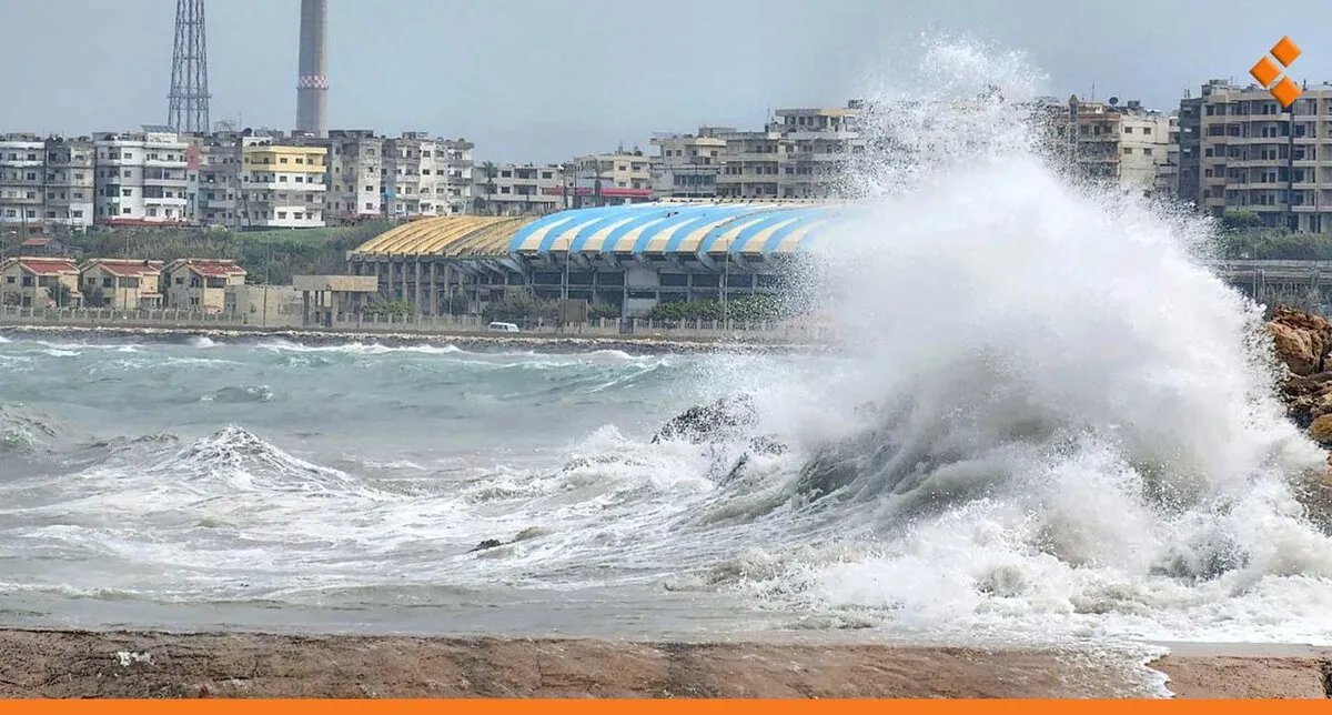 سوريا تتأثر بمنخفض جوي: انخفاض في الحرارة وأمطار رعدية ورياح قوية