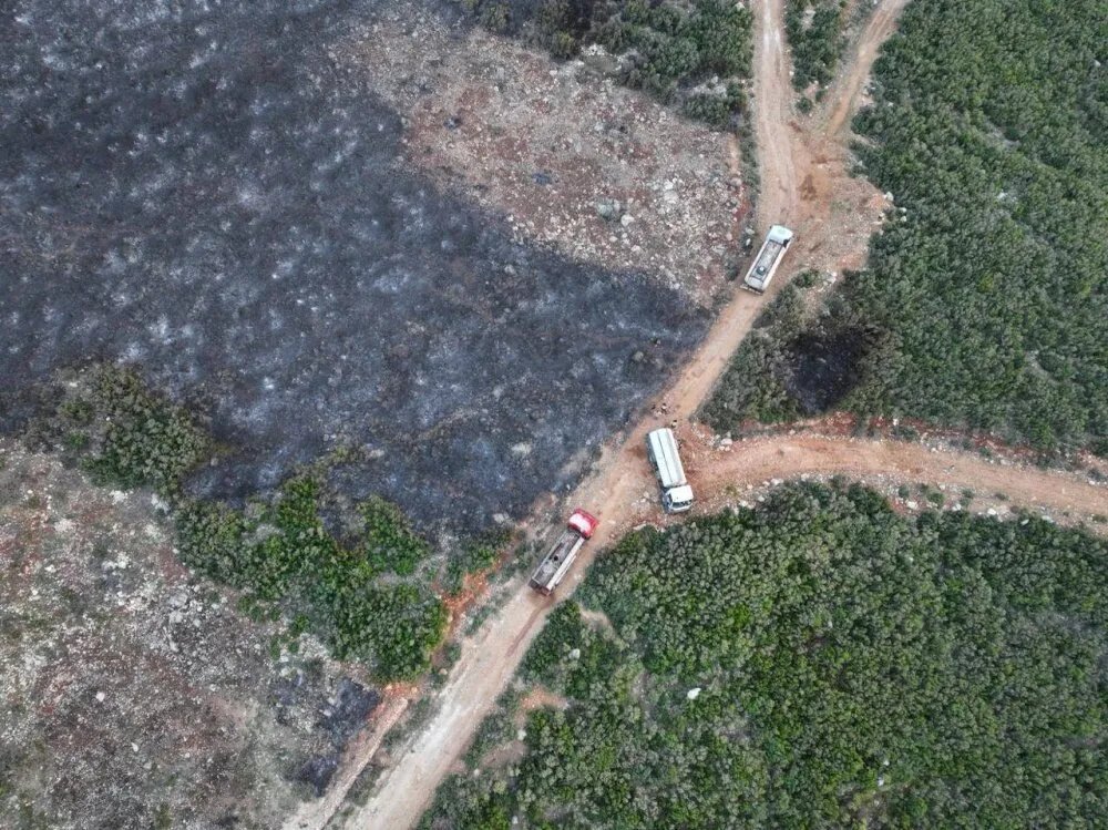 الدفاع المدني يسيطر على حريق الحيدرية في ريف حماة بعد جهود مضنية