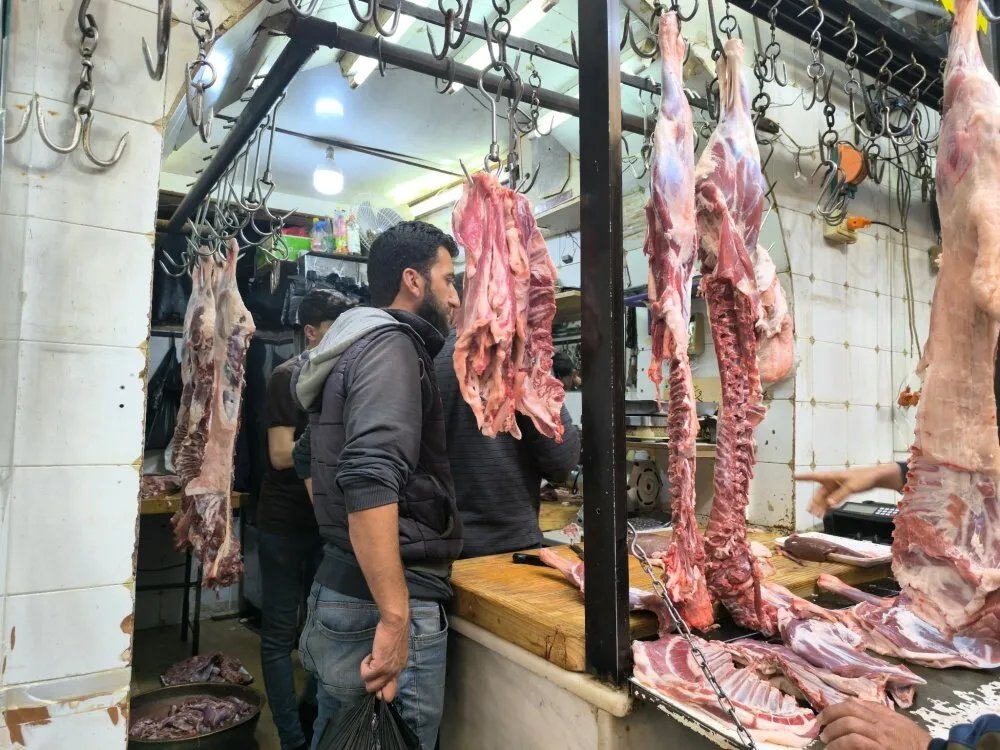ارتفاع أسعار اللحوم الحمراء واستقرار أسعار الفروج في أسواق دمشق