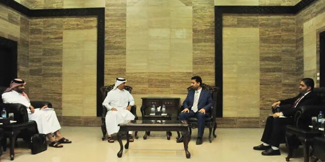 وزير الصحة السوري والسفير القطري يبحثان سبل تعزيز القطاع الصحي وتأهيل المشافي المتضررة