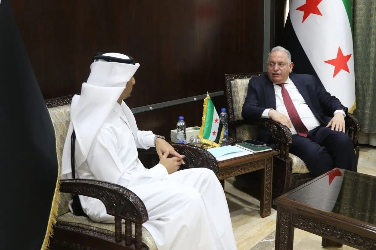قطر تهنئ سوريا برفع العقوبات وتناقش مشاريع استثمارية مشتركة