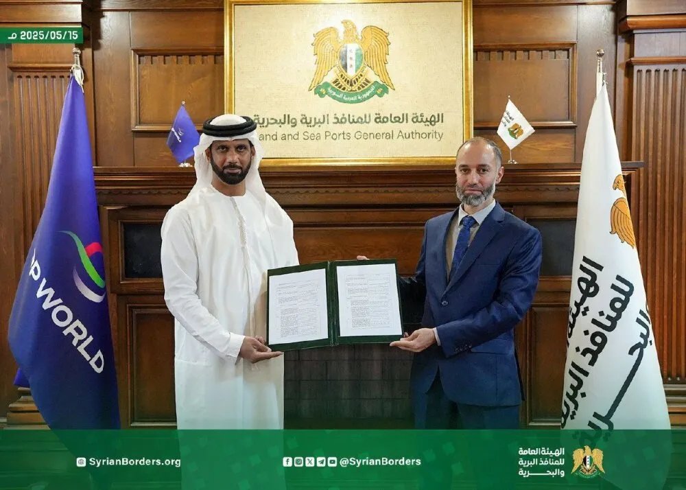 سوريا توقع اتفاقية بـ 800 مليون دولار مع موانئ دبي لتطوير ميناء طرطوس بعد إنهاء الاتفاق مع روسيا