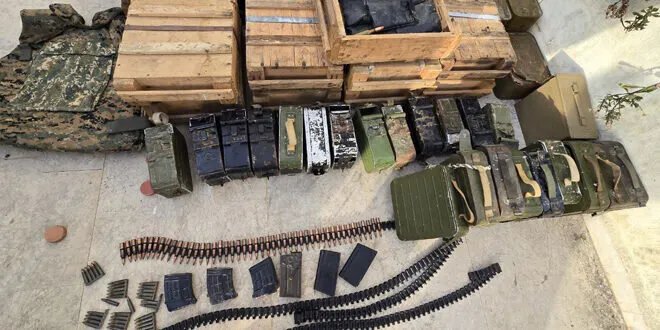 اللاذقية: ضبط مستودع ذخيرة ضخم وقاعدة صواريخ في القرداحة