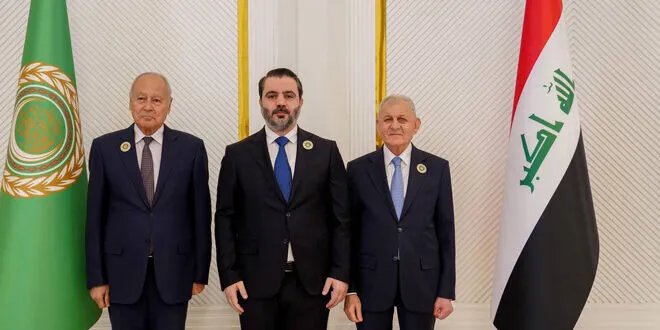 الرئيس العراقي يستقبل وزير الخارجية السوري في بغداد على هامش القمة العربية