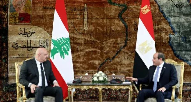 عون والسيسي يبحثان تحديات السلام في المنطقة ويؤكدان على عمق العلاقات التاريخية بين لبنان ومصر