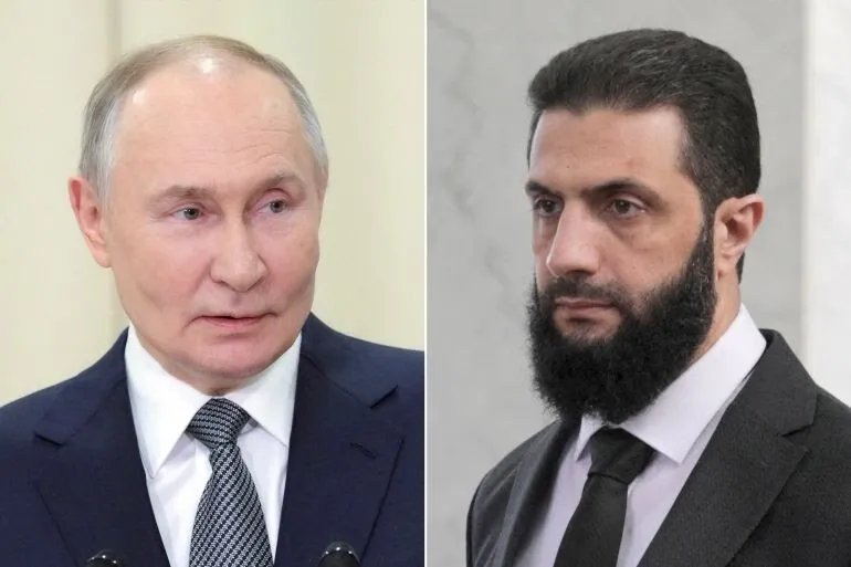 أول اتصال بين بوتين والرئيس السوري الجديد 'الشرع': الكرملين يصف المحادثات بالبناءة وموسكو تبدي استعدادها لمراجعة الاتفاقيات