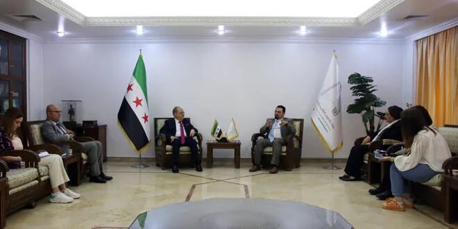 وزير التعليم العالي يبحث مع مؤسسة ألمانية دعم التحول الرقمي والعدالة الانتقالية في سوريا