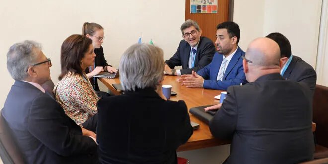 وزير الصحة السوري يبحث مع منظمة الصحة العالمية في جنيف تعزيز التعاون الصحي