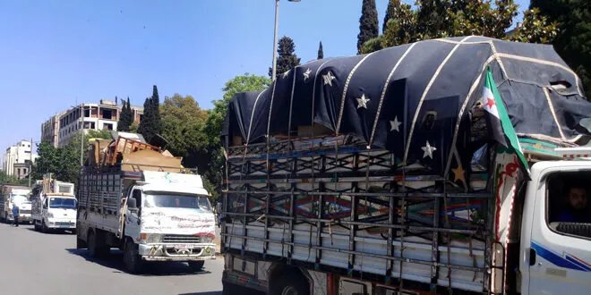 حمص تستقبل دفعة جديدة من المهجرين في الشمال السوري ضمن مبادرة "العودة الكريمة"