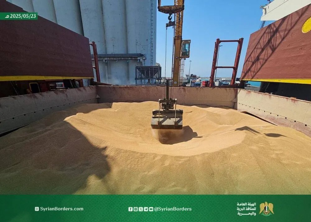 بعد سنوات من التوقف: وصول أول شحنة قمح إلى ميناء طرطوس منذ سقوط النظام السابق