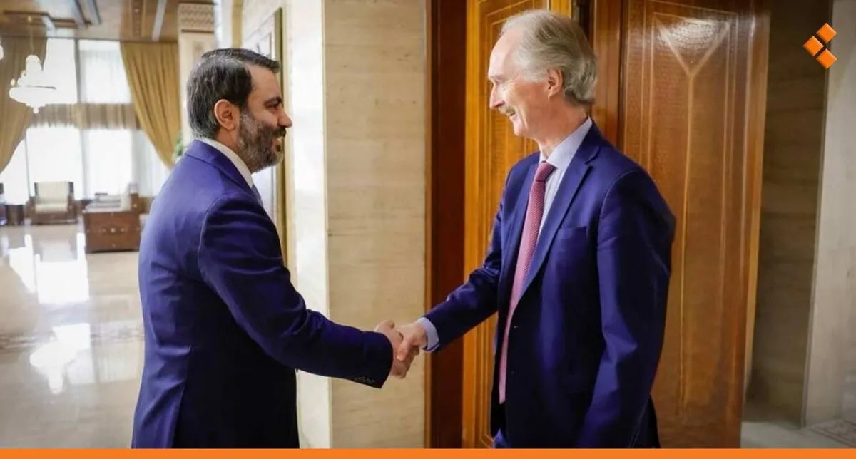 بيدرسن يبحث مع الشيباني في دمشق تطورات الأوضاع في سوريا وملف العدالة الانتقالية