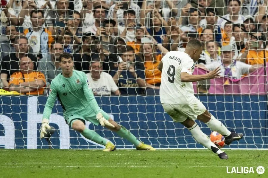 مبابي يقود ريال مدريد للفوز ويقترب من الحذاء الذهبي