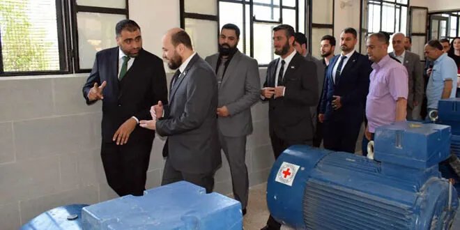 تحسين مياه الشرب لـ 100 ألف نسمة: افتتاح محطة "تفريغة جديتي" المرممة في ريف طرطوس