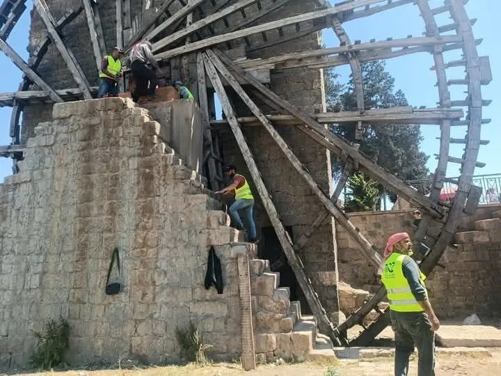 عودة الحياة إلى نواعير حماة: صيانة شاملة ضمن حملة لتجميل المدينة