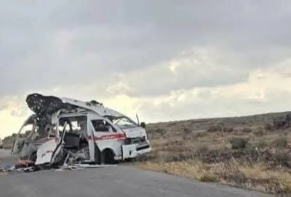 إصابة 6 أشخاص في انفجار استهدف سيارة إسعاف كانت تقل مرضى غسيل الكلى بالسويداء