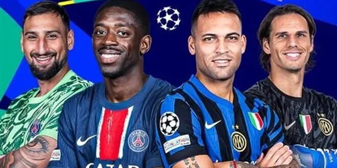 الإنتر وباريس سان جيرمان وجهاً لوجه في نهائي دوري أبطال أوروبا: صراع العمالقة على اللقب المرموق