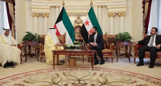 الرئيس الشرع يبحث مع مسؤولين كويتيين كبار تعزيز التعاون بين سوريا والكويت