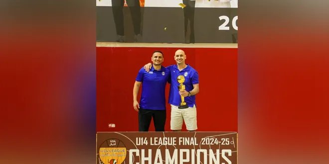 بقيادة مدرب سوري: النصر الإماراتي يحقق ثنائية تاريخية في كرة السلة