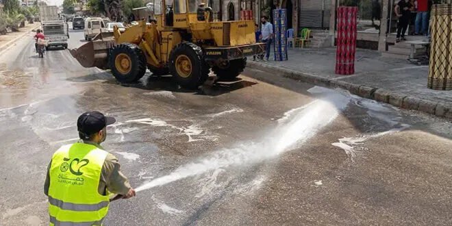 حماة تتزين لاستقبال عيد الأضحى: حملة شاملة لتنظيف وتجميل المدينة