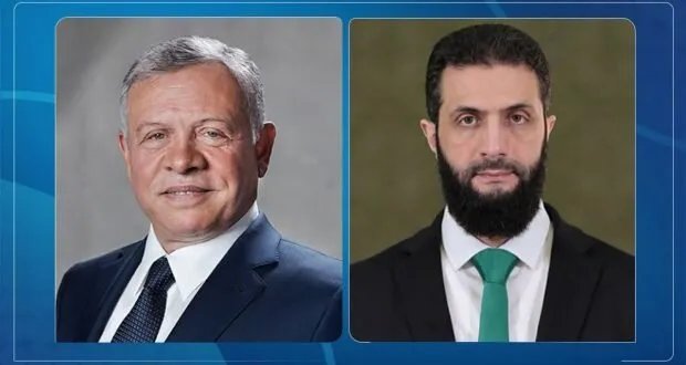 الملك عبد الله الثاني يهنئ الرئيس الشرع بعيد الأضحى المبارك