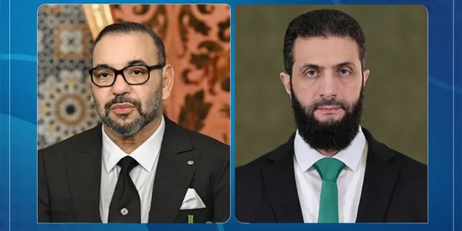 ملك المغرب يهنئ الرئيس الشرع بحلول عيد الأضحى المبارك