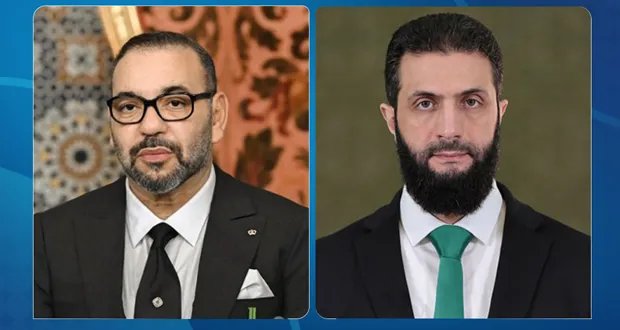 الملك محمد السادس يهنئ الرئيس الشرع والشعب السوري بعيد الأضحى