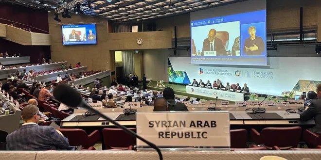 الدفاع المدني السوري يستعرض جهوده في الحد من الكوارث بمنصة الأمم المتحدة بجنيف