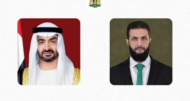 الرئيس الشرع يهنئ رئيس الإمارات بعيد الأضحى في اتصال هاتفي