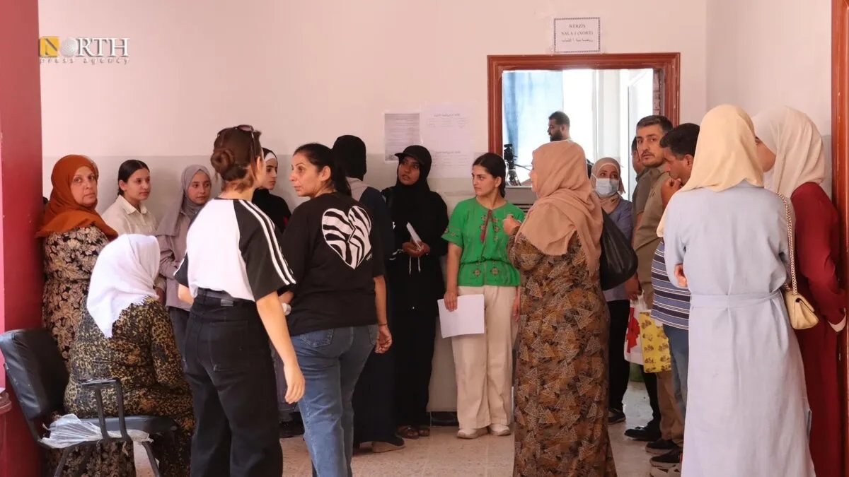 تسجيل مكثف لامتحانات الشهادة الإعدادية: 5000 طالب في شمال وشرق سوريا يسجلون في اليوم الأول