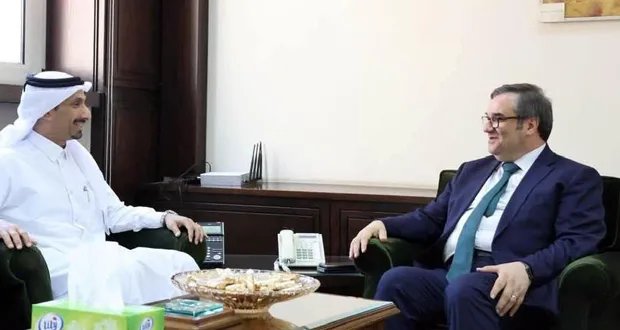لقاء هام في دمشق: حاكم مصرف سوريا المركزي يبحث مع السفير القطري تعزيز التعاون المالي والاقتصادي