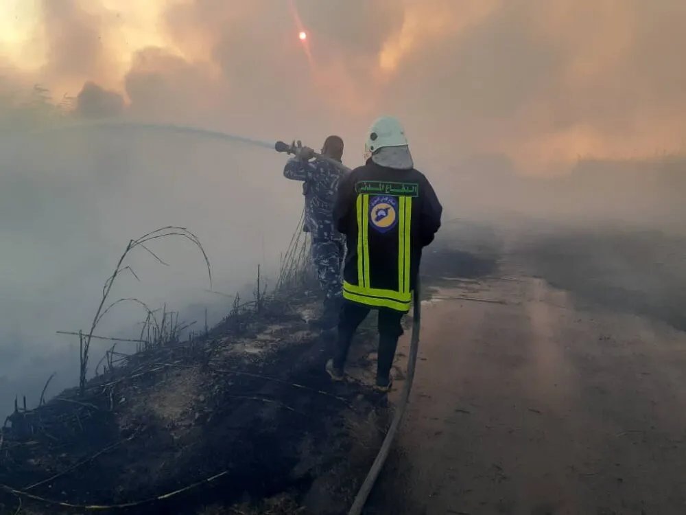 يوم حريق في سوريا: الدفاع المدني يكافح 33 حريقاً، أغلبها في الساحل