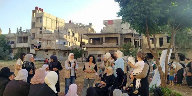 فريق "عاصمة السلام" يُدخل الفرحة إلى قلوب أطفال حي الخالدية بحمص بأنشطة ترفيهية واجتماعية