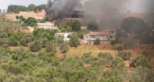 إصابة سيدة واحتراق منزل إثر سقوط طائرة مسيرة في ريف طرطوس