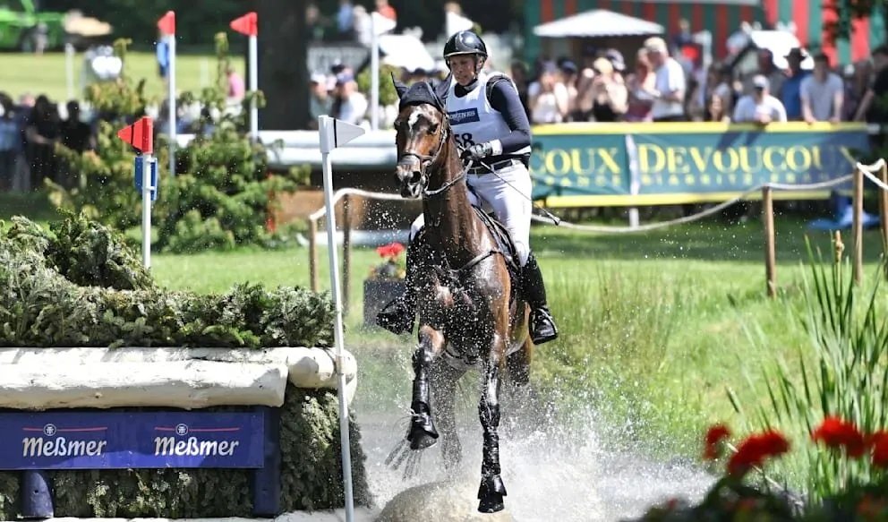 مأساة في بطولة ألمانيا للفروسية: الفارسة تفقد فرسها المحبوب أمام آلاف المشاهدين