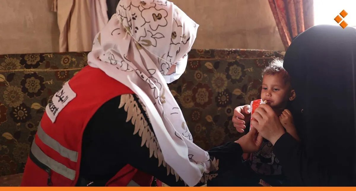 الهلال الأحمر القطري يطلق مشروعاً ضخماً للتغذية العلاجية في شمال غرب سوريا