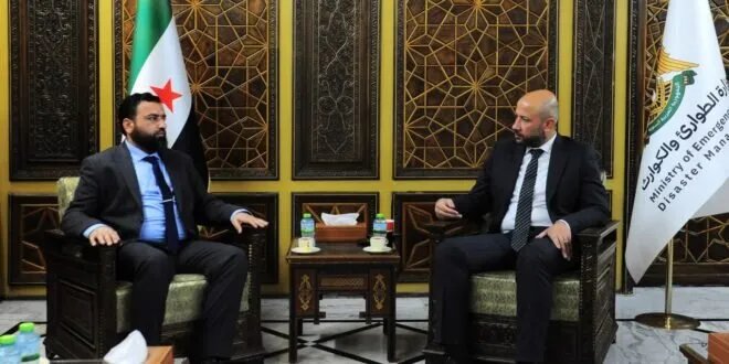 وزارة الطوارئ السورية وهيئة الرقابة تبحثان تعزيز آليات الرقابة الداخلية وتحسين جودة العمل