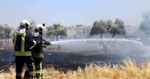 سوريا: فرق الإطفاء تتصدى لأكثر من 60 حريقًا خلال 48 ساعة بسبب ارتفاع درجات الحرارة