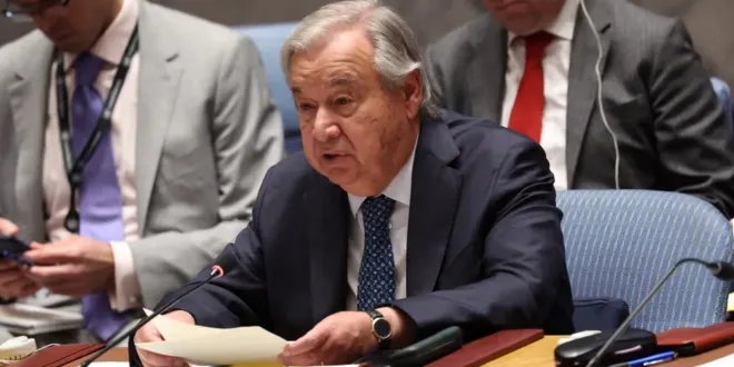 غوتيريش يحذر من تصعيد خطير ويدعو إسرائيل وإيران إلى تغليب لغة السلام